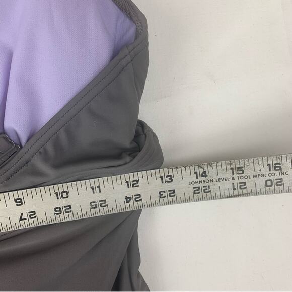 Prana women's small 34D gray new Aelyn One-Piece Swimsuit underwire athletic - Picture 11 of 13